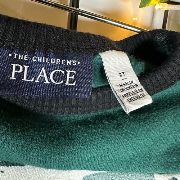 The Children's Place Green/Black/White Camo Sweater Matching Set 2T (Boy) - Picture 14 of 16